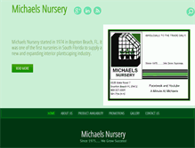 Tablet Screenshot of michaelsnursery.us