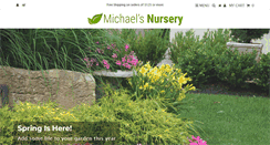Desktop Screenshot of michaelsnursery.com